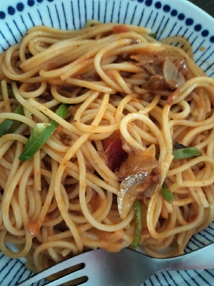 市販の袋麺に+αでワンランクUPの☆ナポリタン