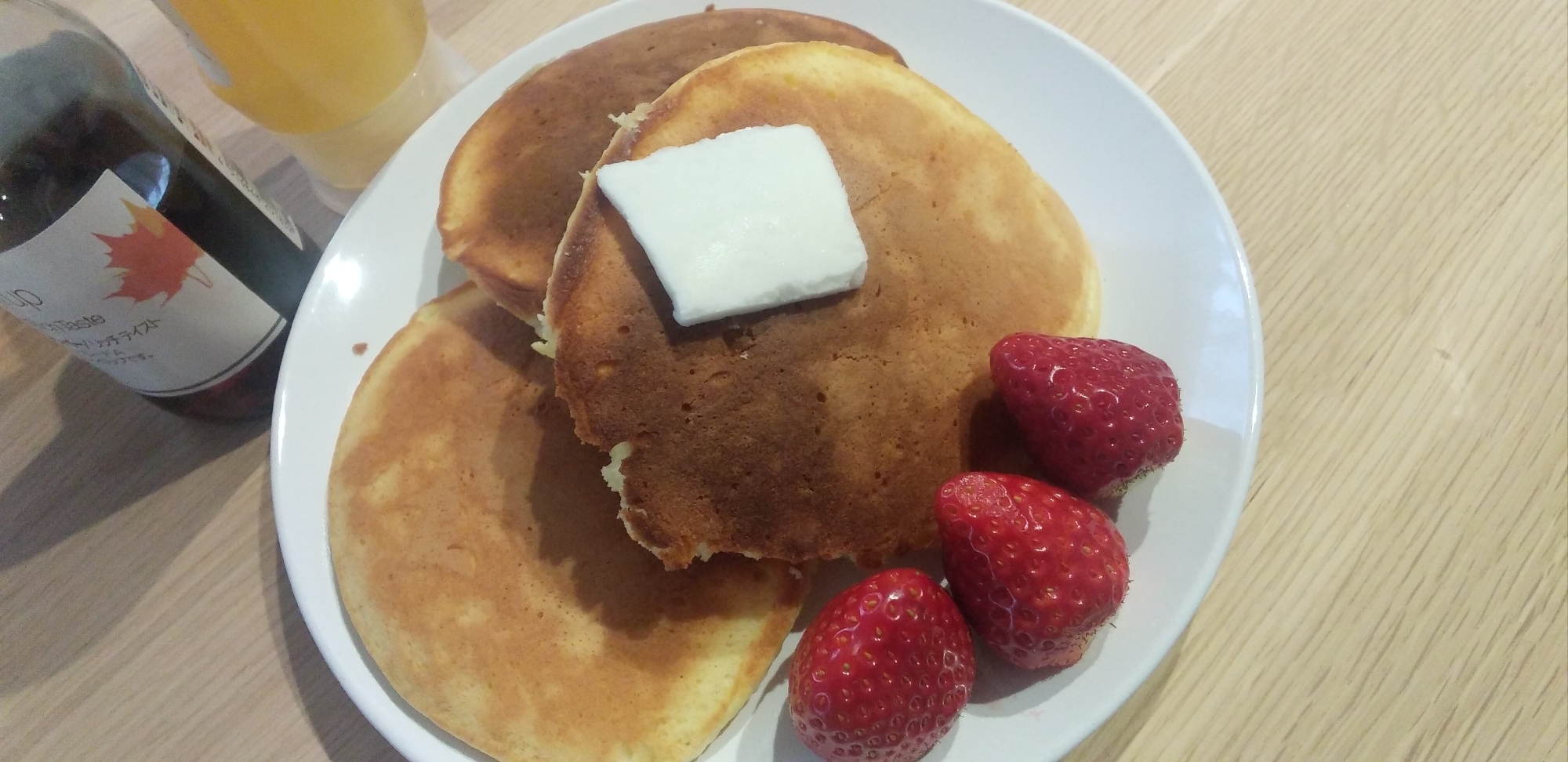 ホットケーキミックス不使用のホットケーキ