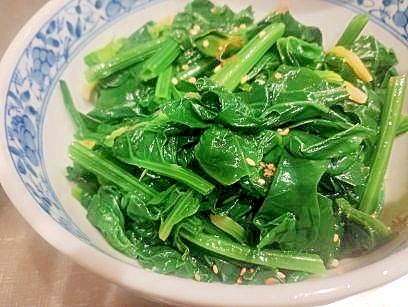 ほうれん草の　ナムル
