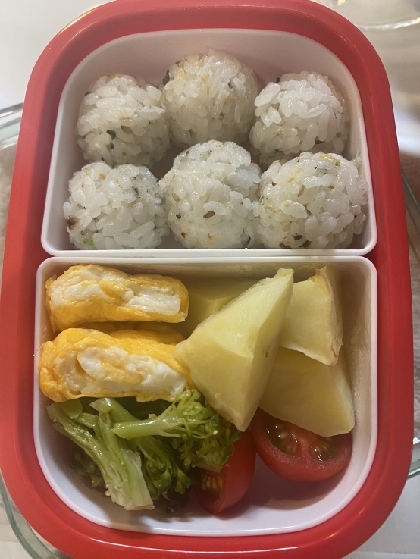 お弁当に☆枝豆入り卵焼き