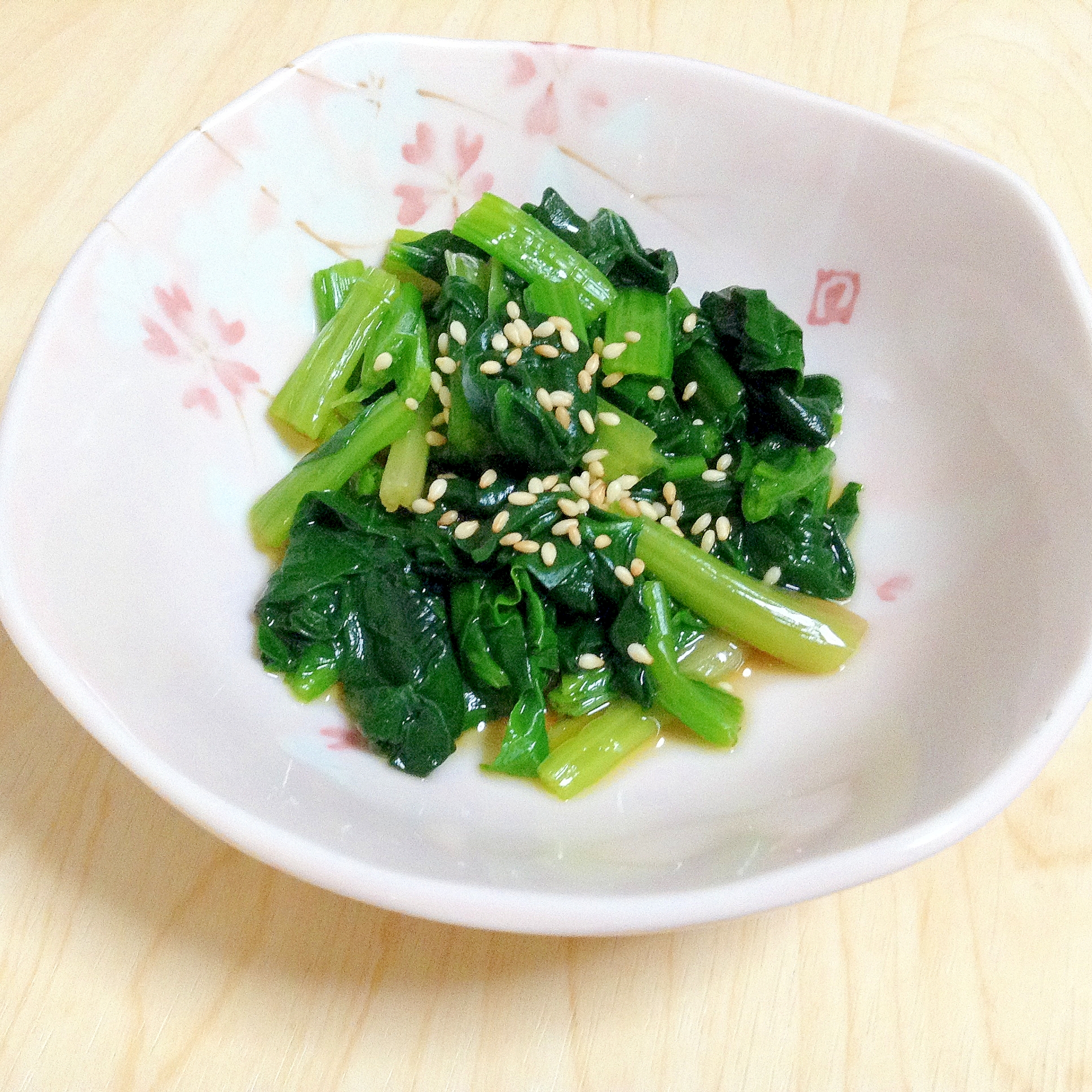 ほうれん草の生姜だし醤油浸し