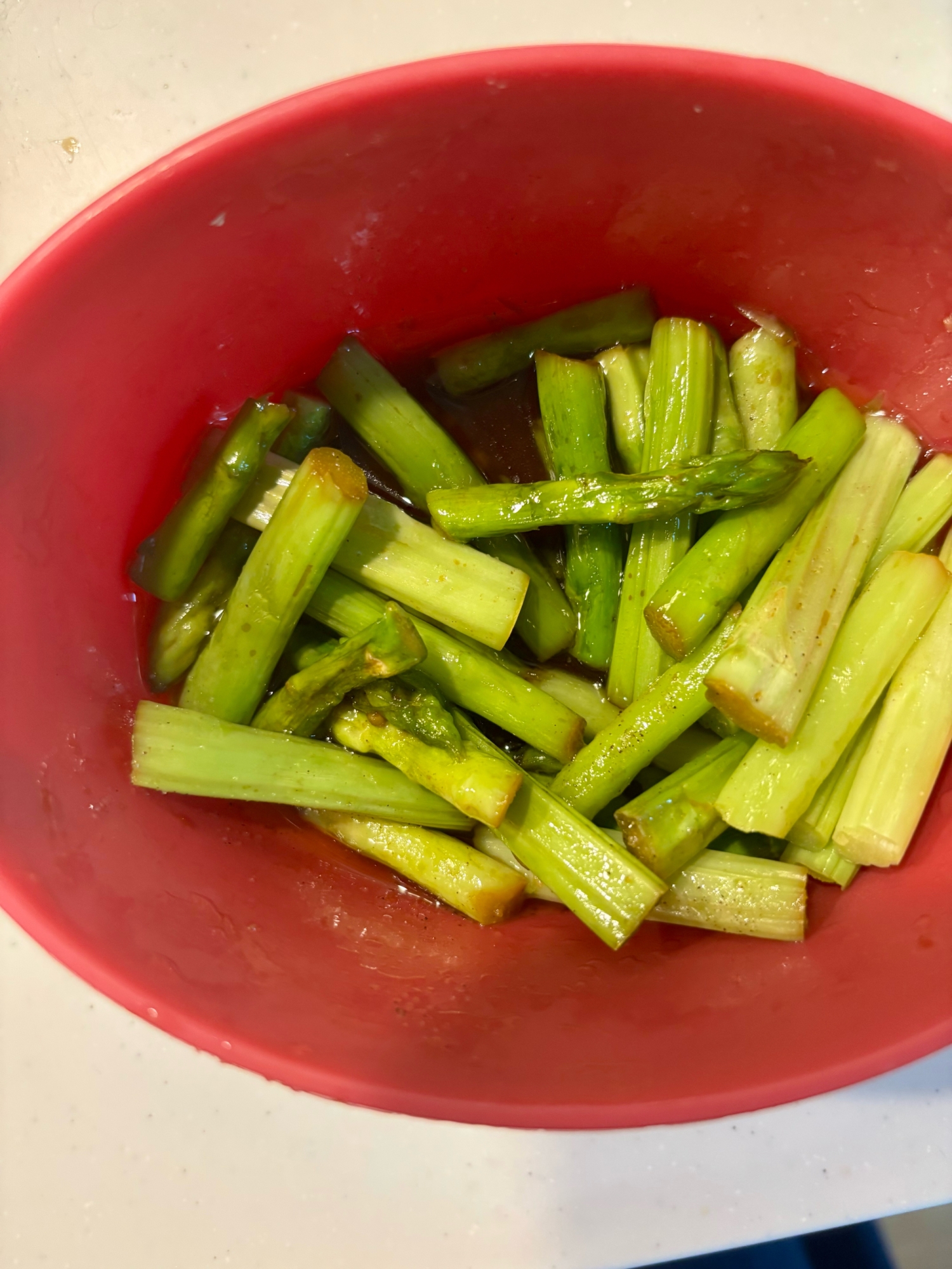 アスパラのオリーブオイル