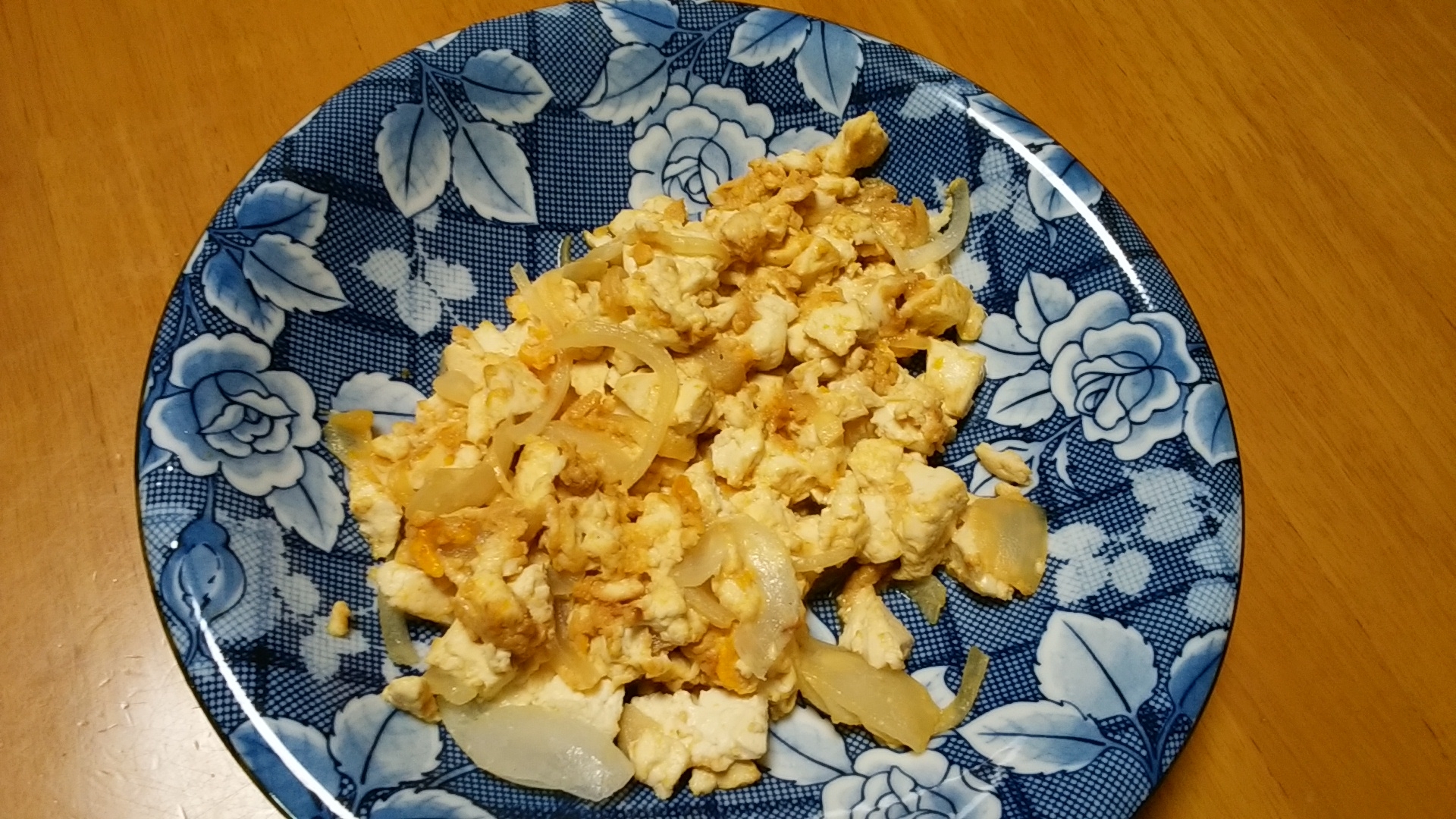 豆腐と卵の炒め物