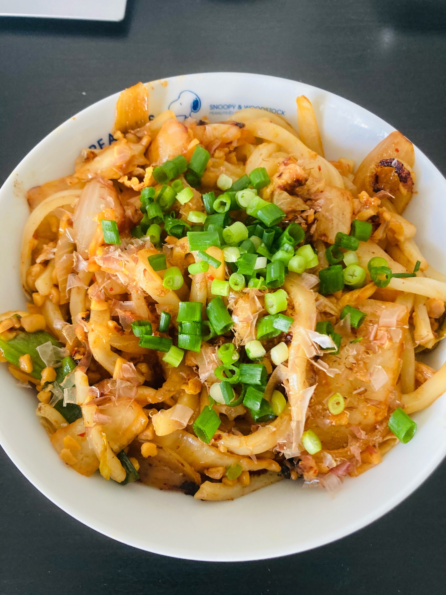 簡単納豆キムチ焼きうどん