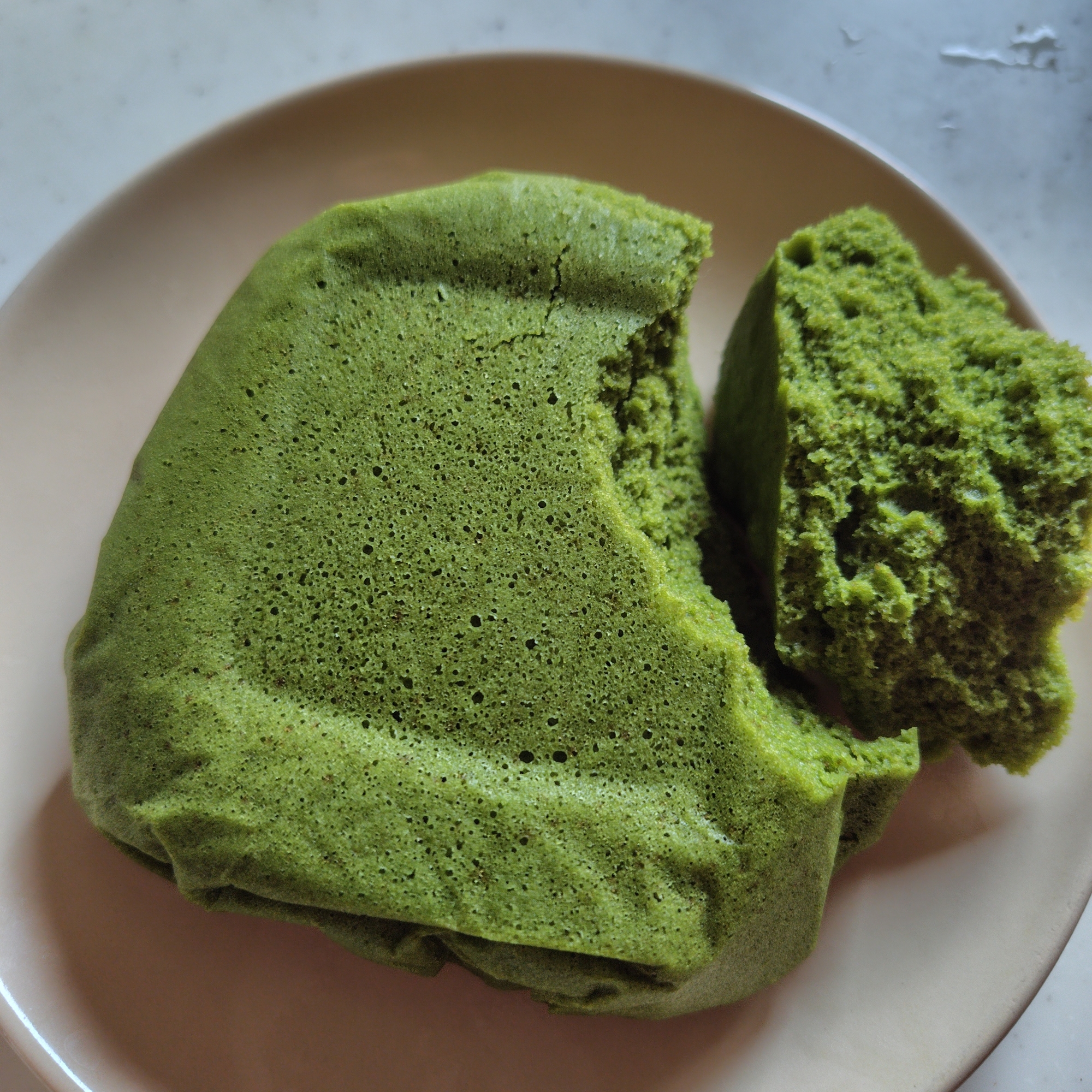 米粉抹茶ミルク蒸しパン