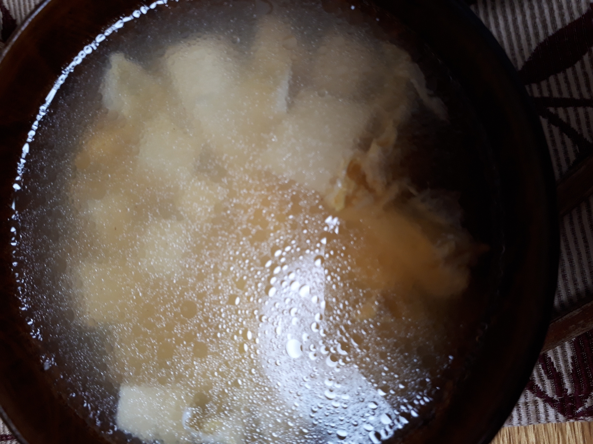 豆腐とたまごの中華スープ
