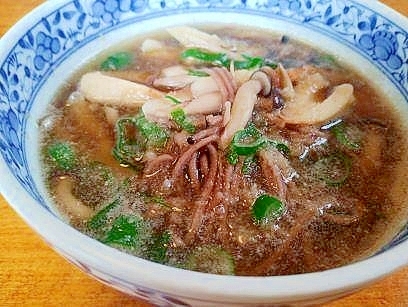 きのこの　みぞれ蕎麦