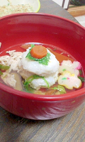 《離乳食でもokお餅風》家族分と同時に作るお雑煮