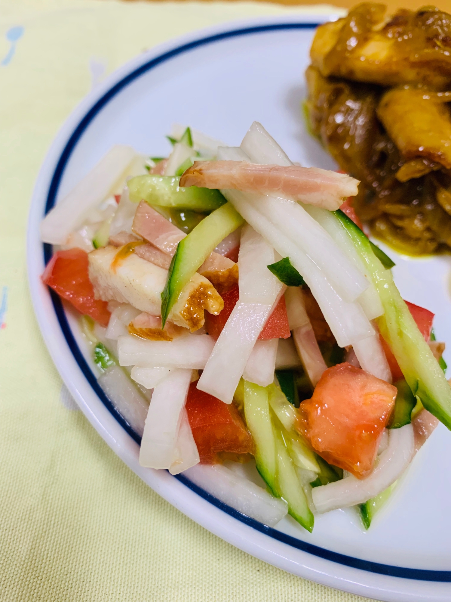 ごま油香る焼き豚サラダ