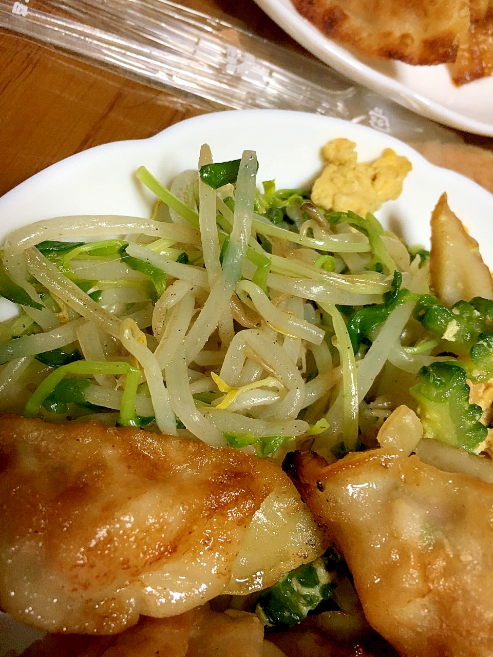 レンジで作る豆苗ともやしのナムル