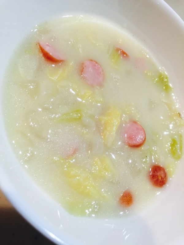 白菜たっぷりウインナーのシチュー レシピ 作り方 By かぉり 楽天レシピ