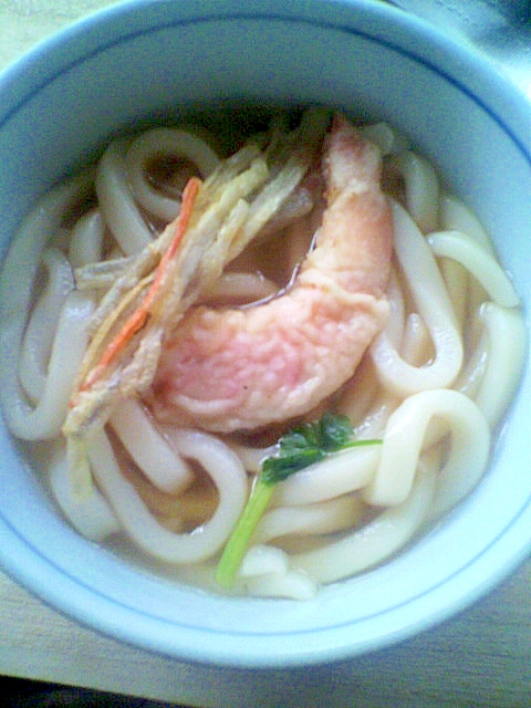 残りの天ぷらで☆天ぷらうどん