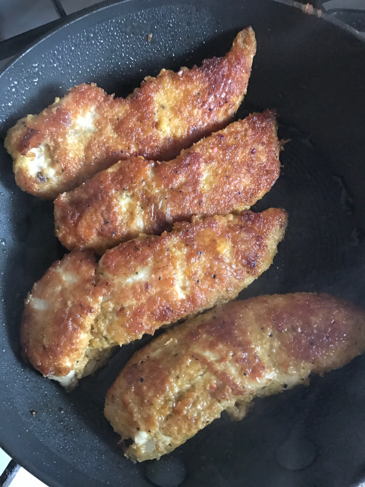 鶏ささみのカレーパン粉焼き