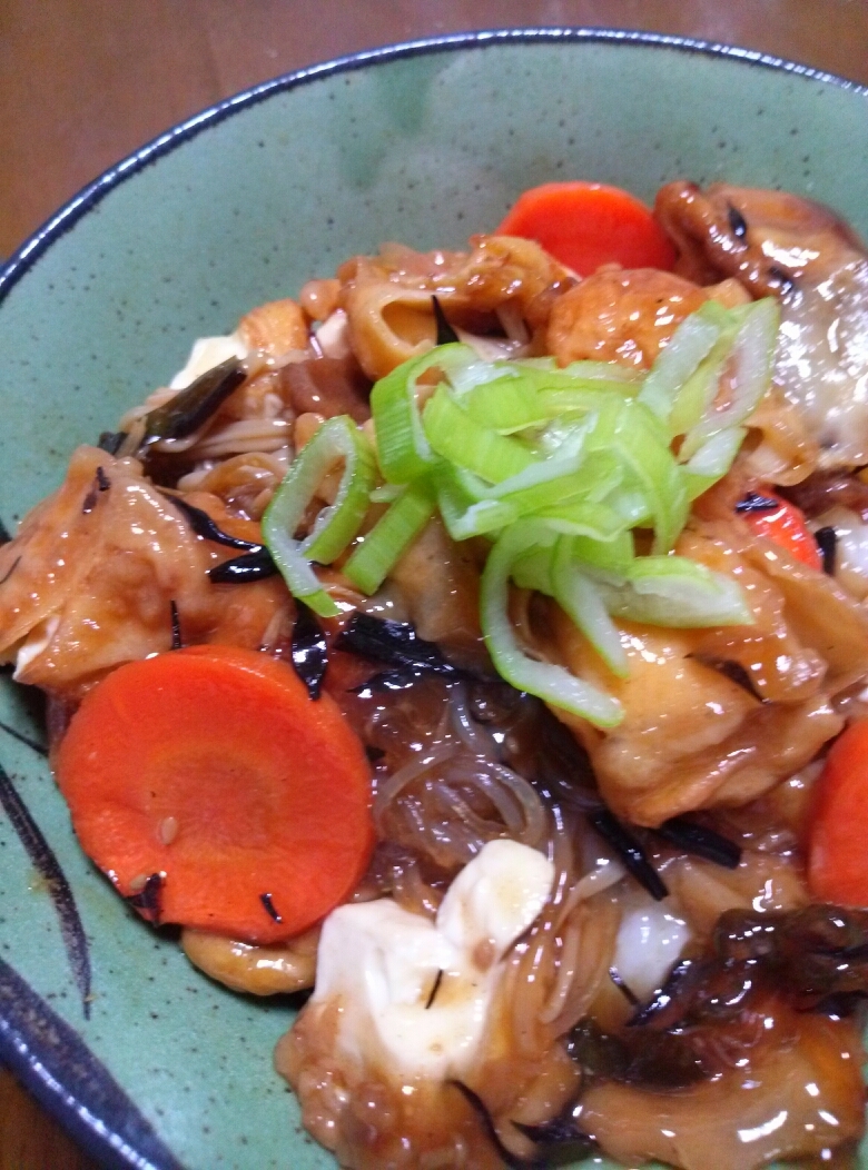 厚揚げ豆腐の甘辛丼