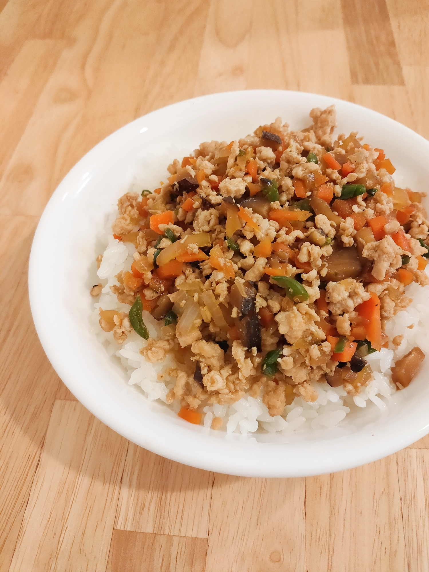 野菜たっぷり鶏そぼろ丼⭐️