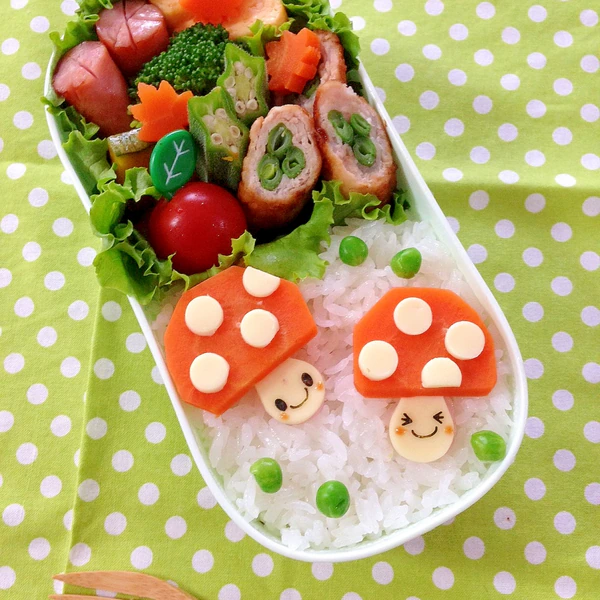 簡単キャラ弁 ニンジンdeきのこちゃんのお弁当 レシピ 作り方 By Cherry05 楽天レシピ 簡単キャラ弁 ニンジンdeきのこちゃんのお弁当 レシピ 作り方 By Cherry05 楽天レシピ