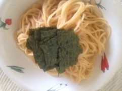 明太子パスタは鉄板ですよね。