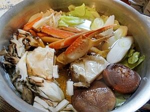 旨味が凝縮カニ鍋