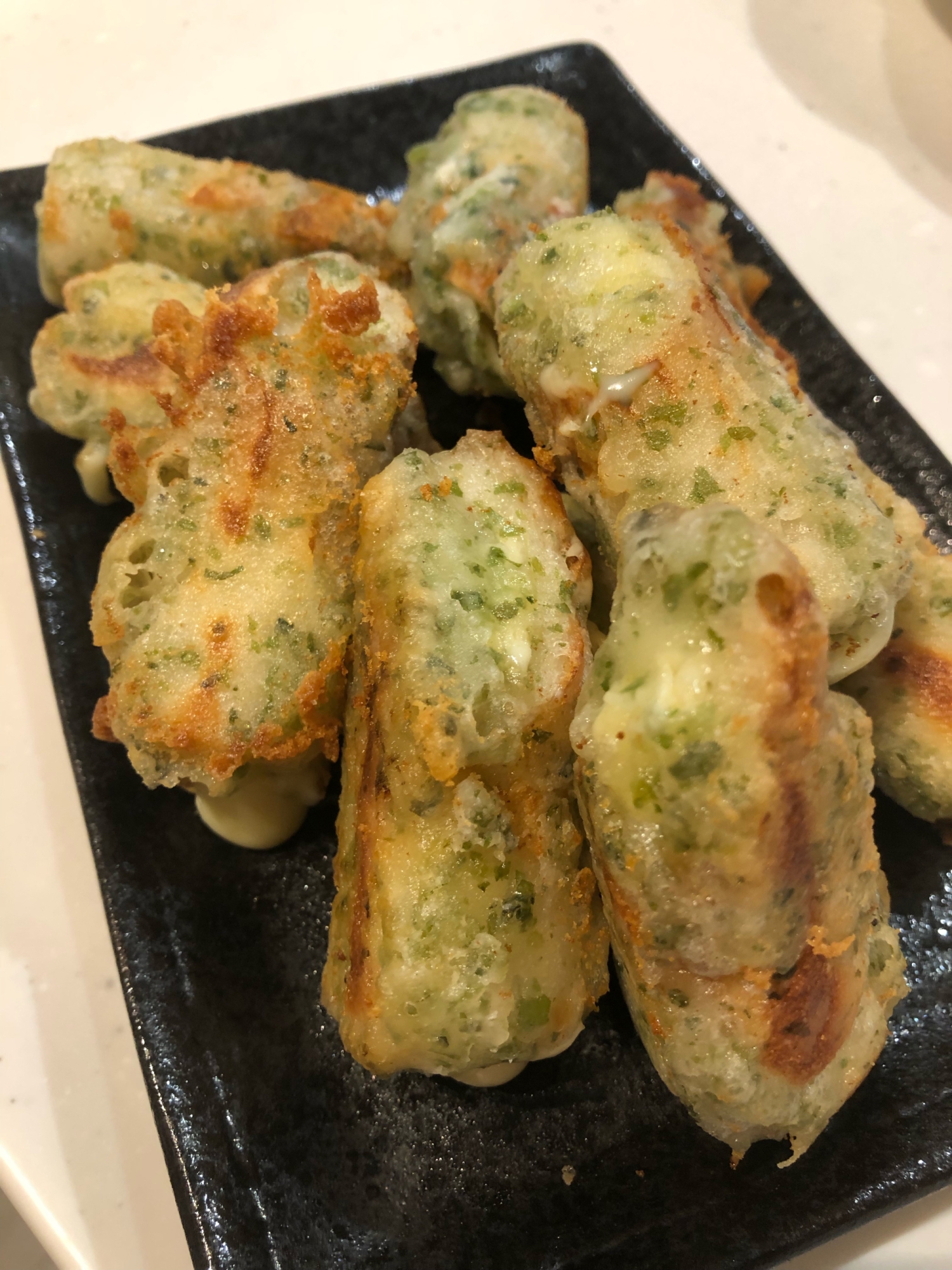 チーズちくわの磯辺揚げ