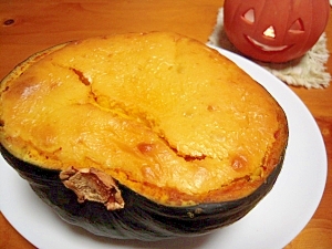 ハロウィーンに☆栗かぼちゃのベイクドチーズケーキ