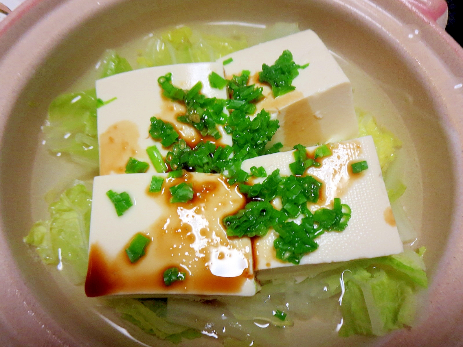 白菜湯豆腐