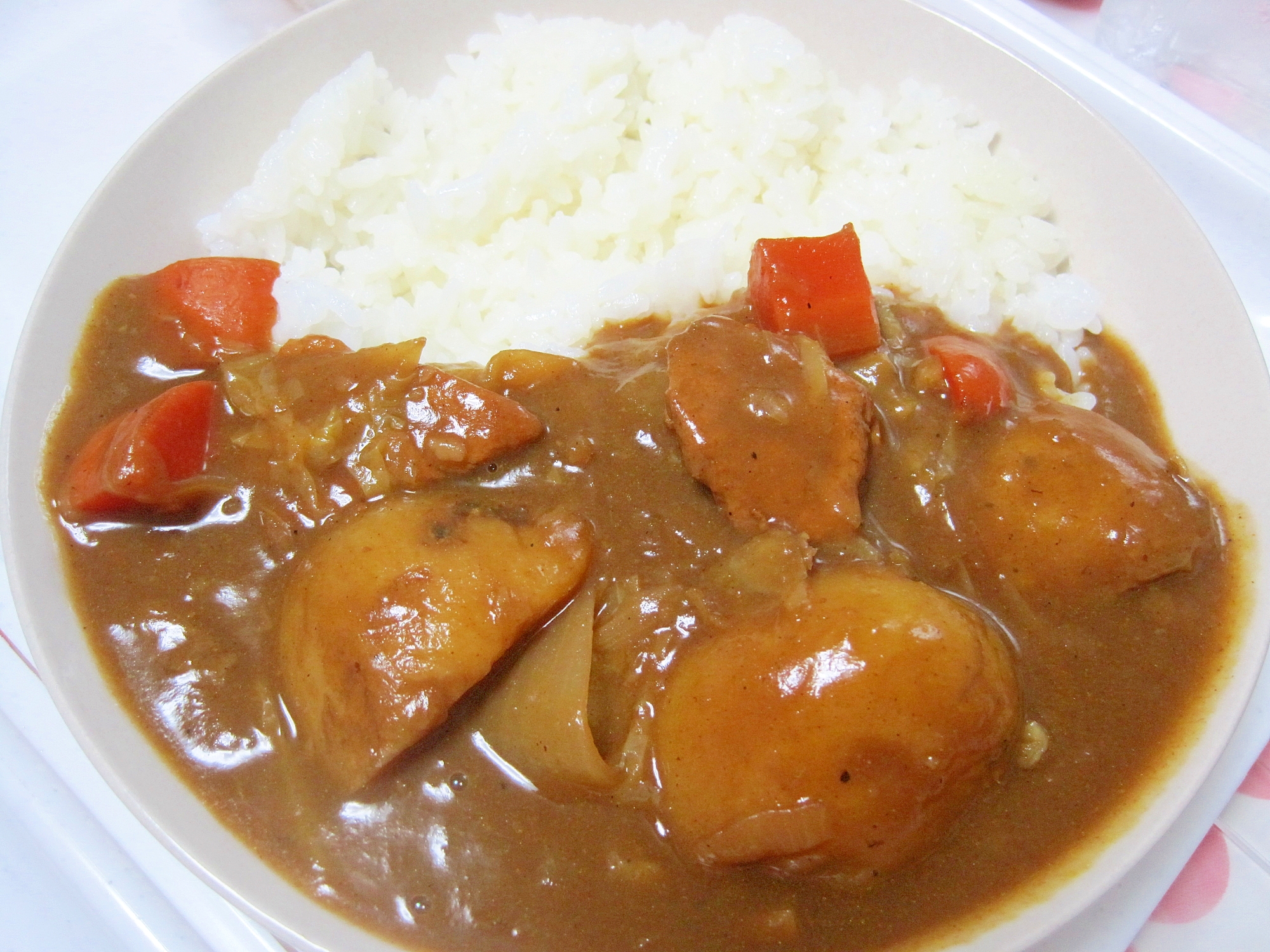 ニンニクたっぷりカレーライス