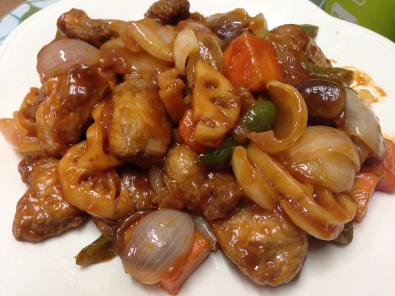 ご飯がススム！とりのむね肉で作る甘酢あんかけ。