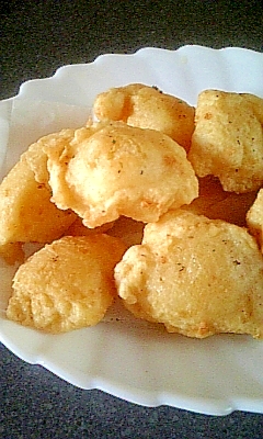 ニンニク風味❤ピリ辛豆腐ナゲット