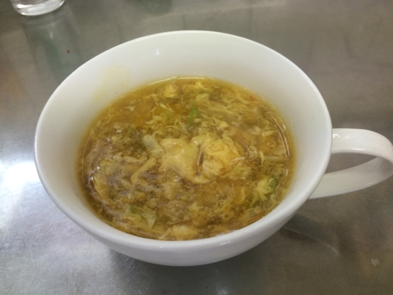 サフラン入り中華風ふわふわ卵のスープ