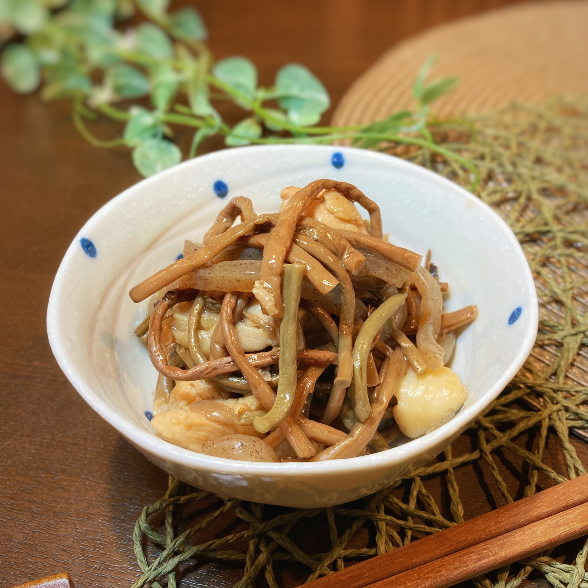 【男飯】ゼンマイの煮物