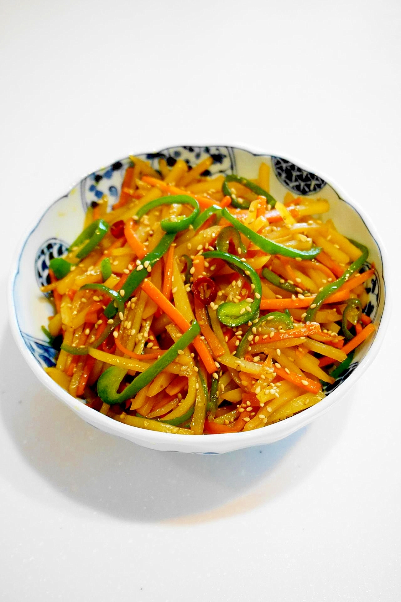 パパッと出来る副菜!じゃがいもとピーマンのきんぴら