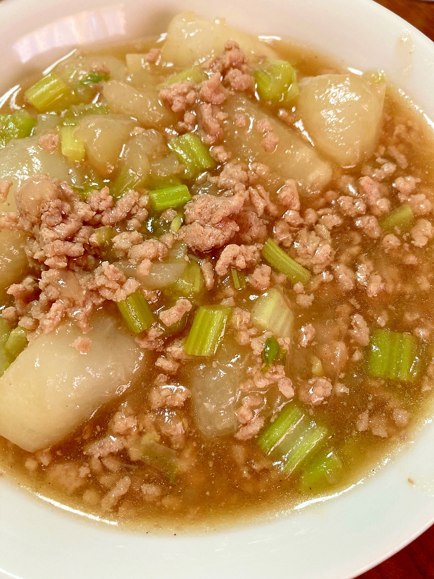 かぶとひき肉の煮物☆バレンタインに