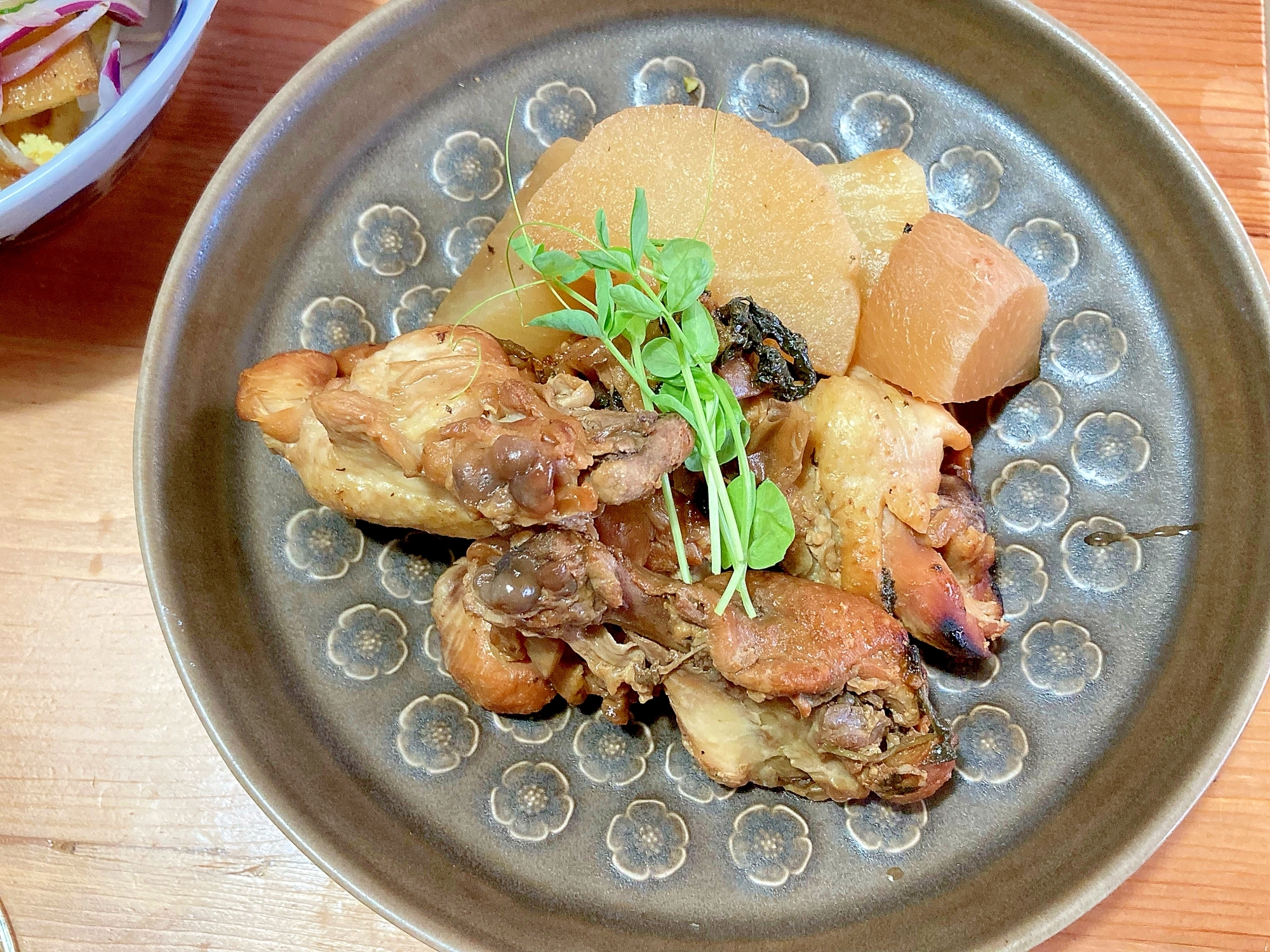 鶏肉と大根の梅煮