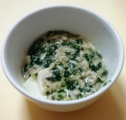 【離乳食】豆腐のとろみ煮（ツナ＆小松菜）