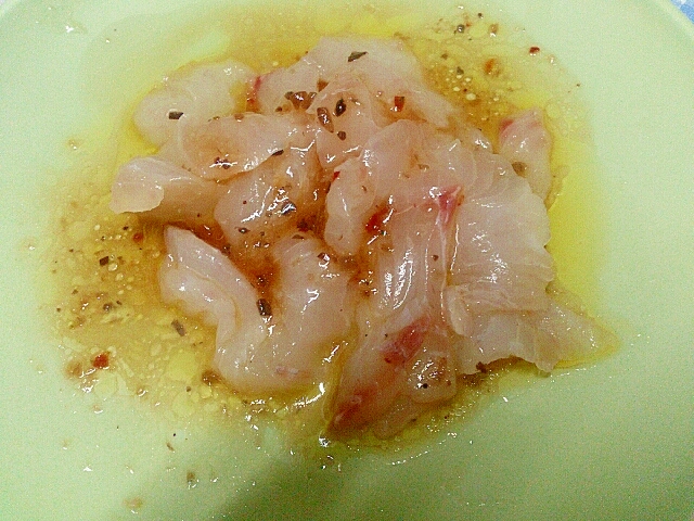 醤油ドレッシングで簡単カルパッチョ レシピ 作り方 By カナシュンばーば 楽天レシピ