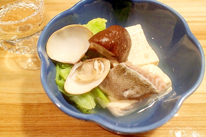 湯豆腐＋鱈ちり＋お吸い物のあたたかお鍋