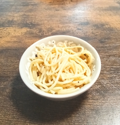 シンプル！塩コショウのパスタ