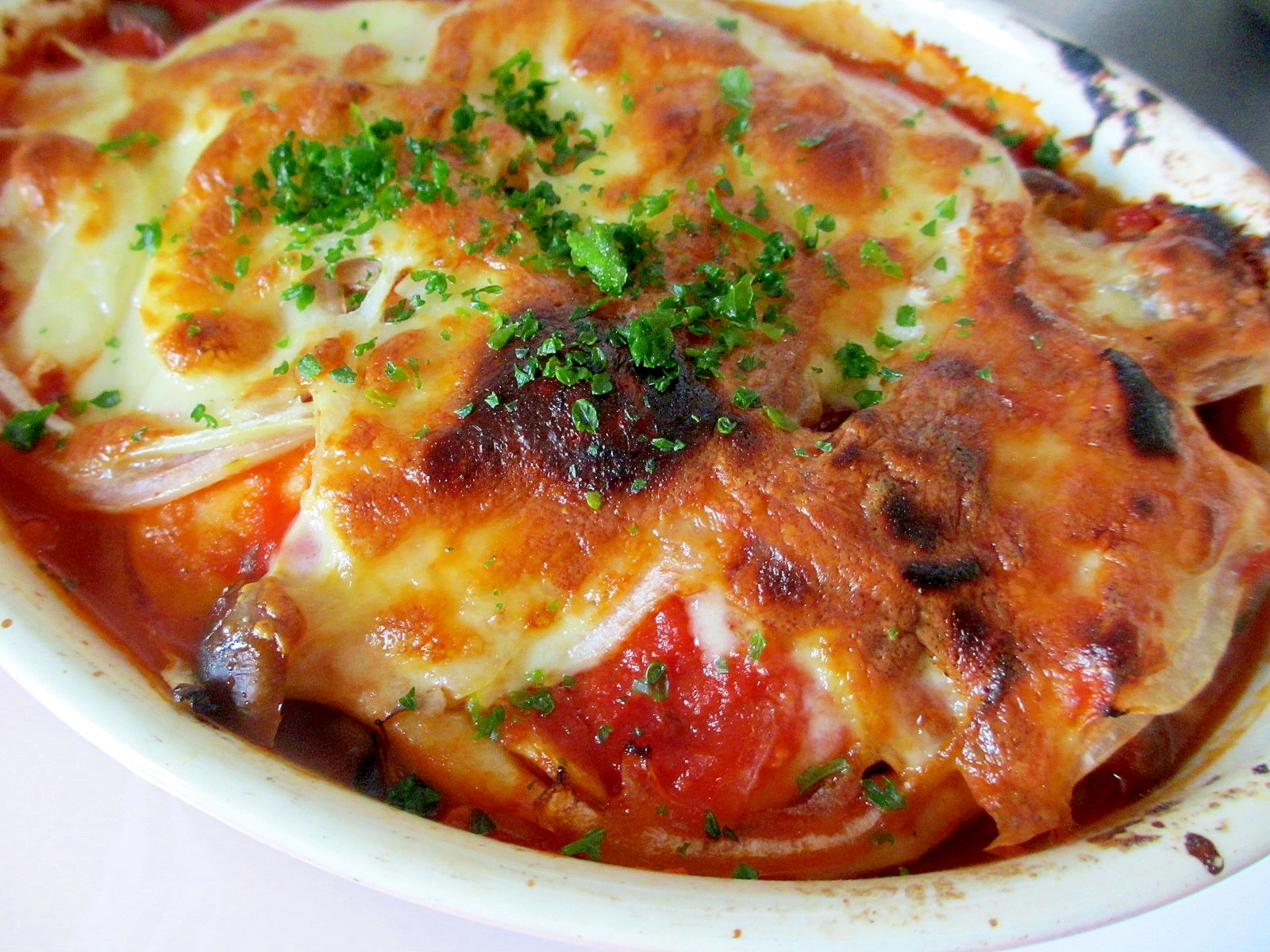 鳥ハムときのこのトマトソースグラタン レシピ 作り方 By Mococo05 楽天レシピ 鳥ハムときのこのトマトソースグラタン レシピ 作り方 By Mococo05 楽天レシピ