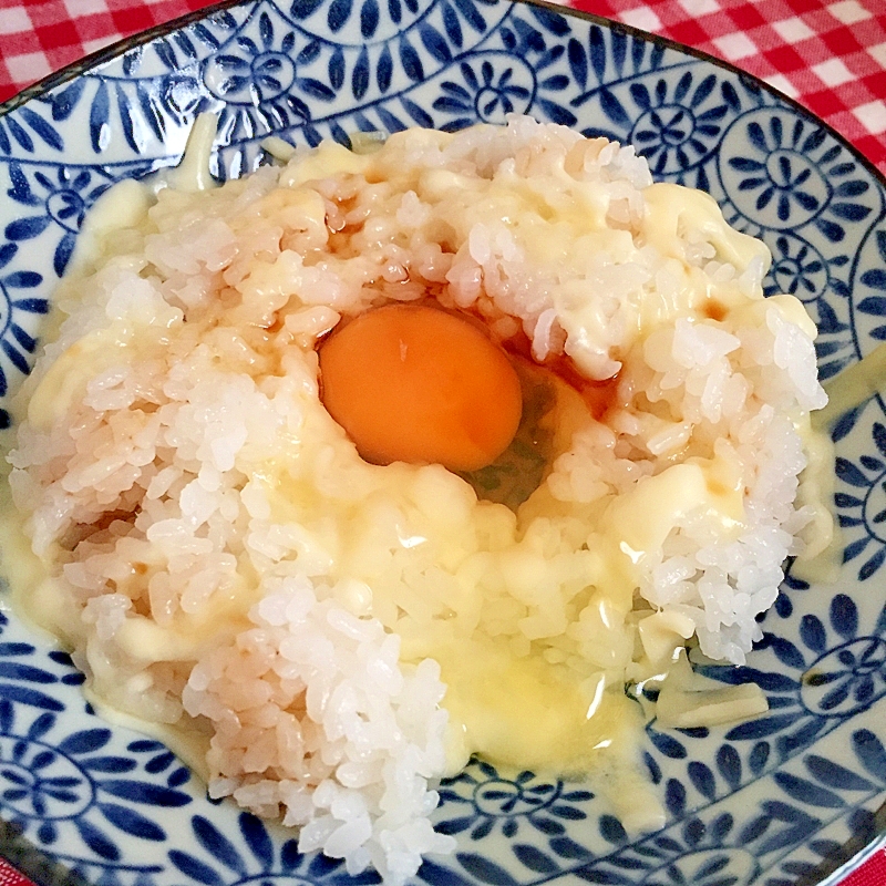 チーズの卵かけご飯☆