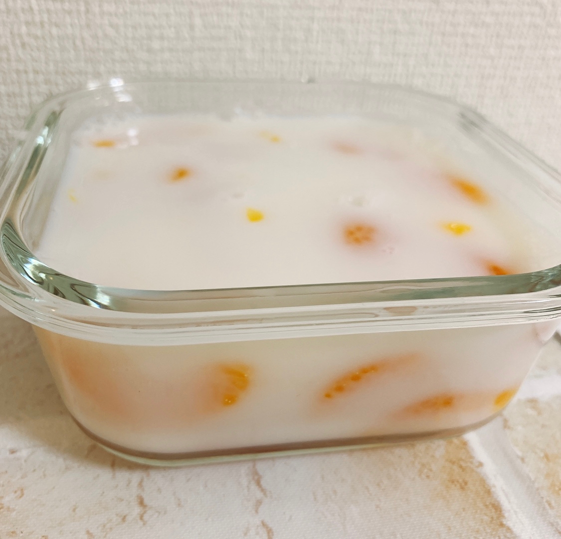 牛乳寒天　簡単でミルキーな味わい！子供も大好き♪