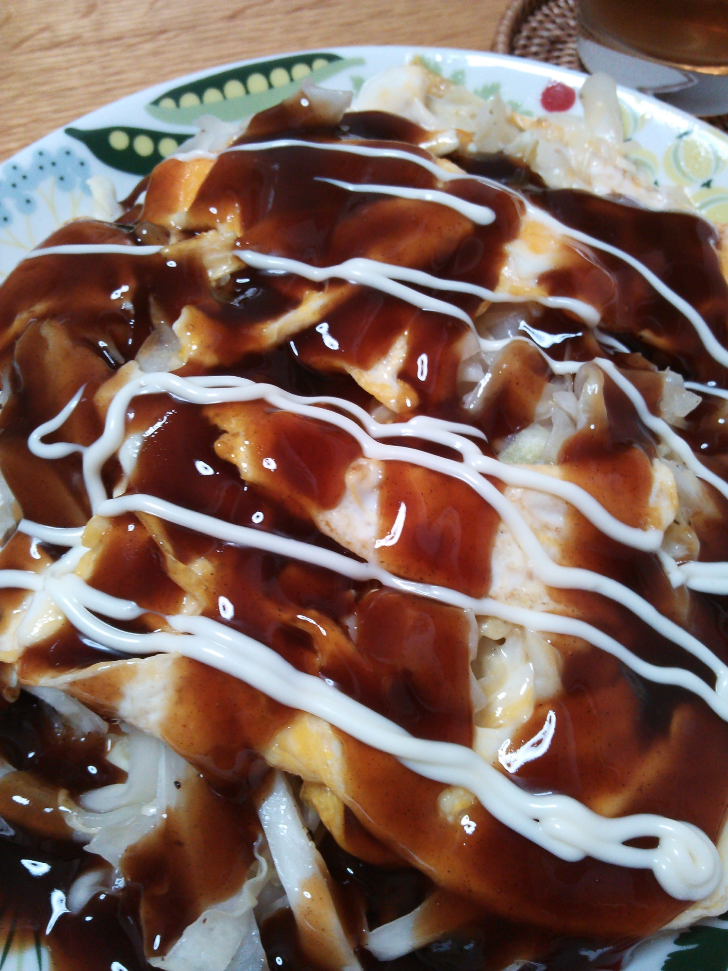 キャベツでお好み焼き風