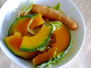 優しいお味の　カボチャの温野菜