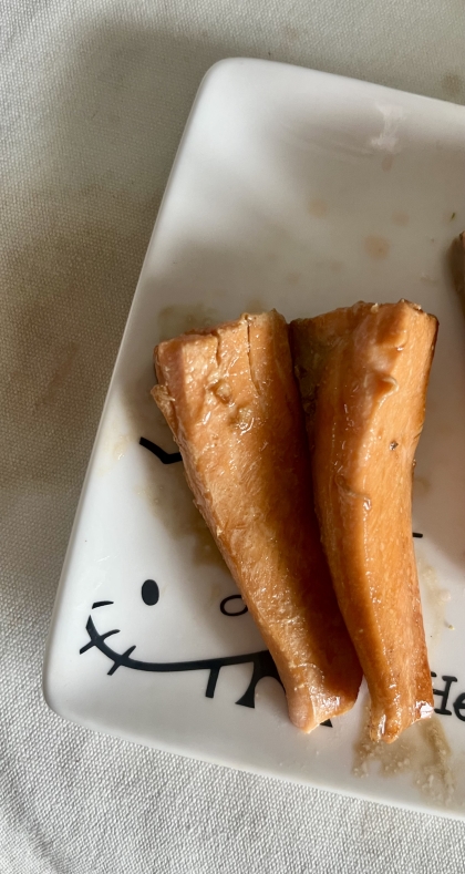 サーモン刺身のバター醤油焼き