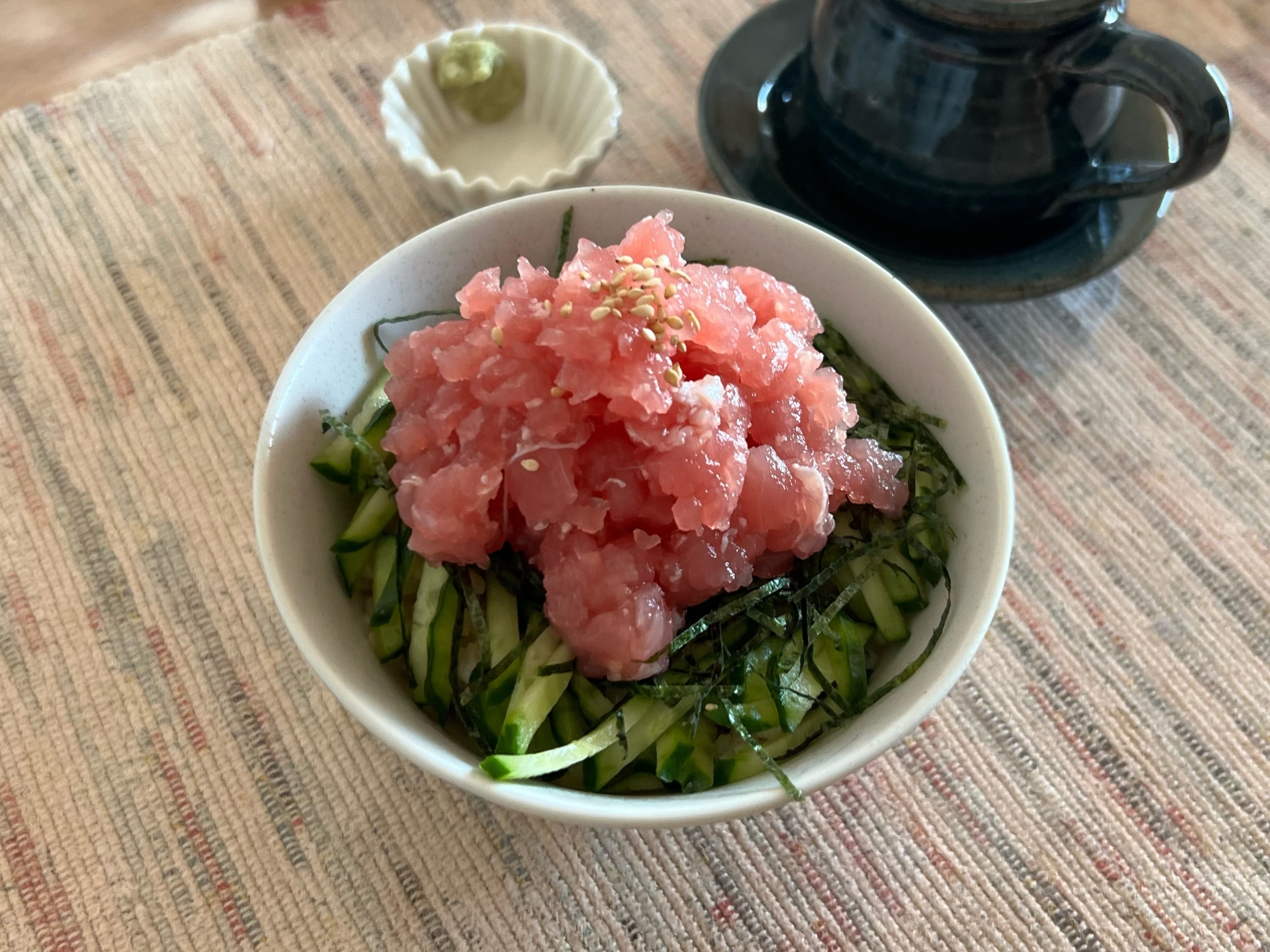 【塩麹がポイント】キハダマグロで節約ネギトロ丼