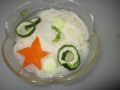 つめた～いおもてなし～♪七夕そうめん！