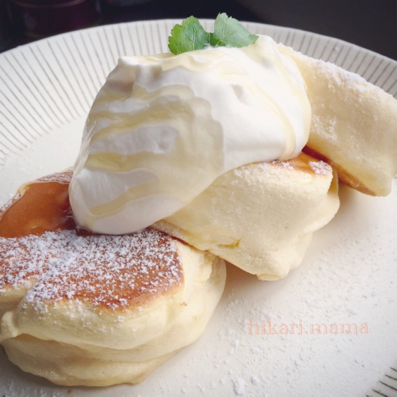Hm メレンゲでふわふわ ホットケーキ レシピ 作り方 By Liqueur 楽天レシピ