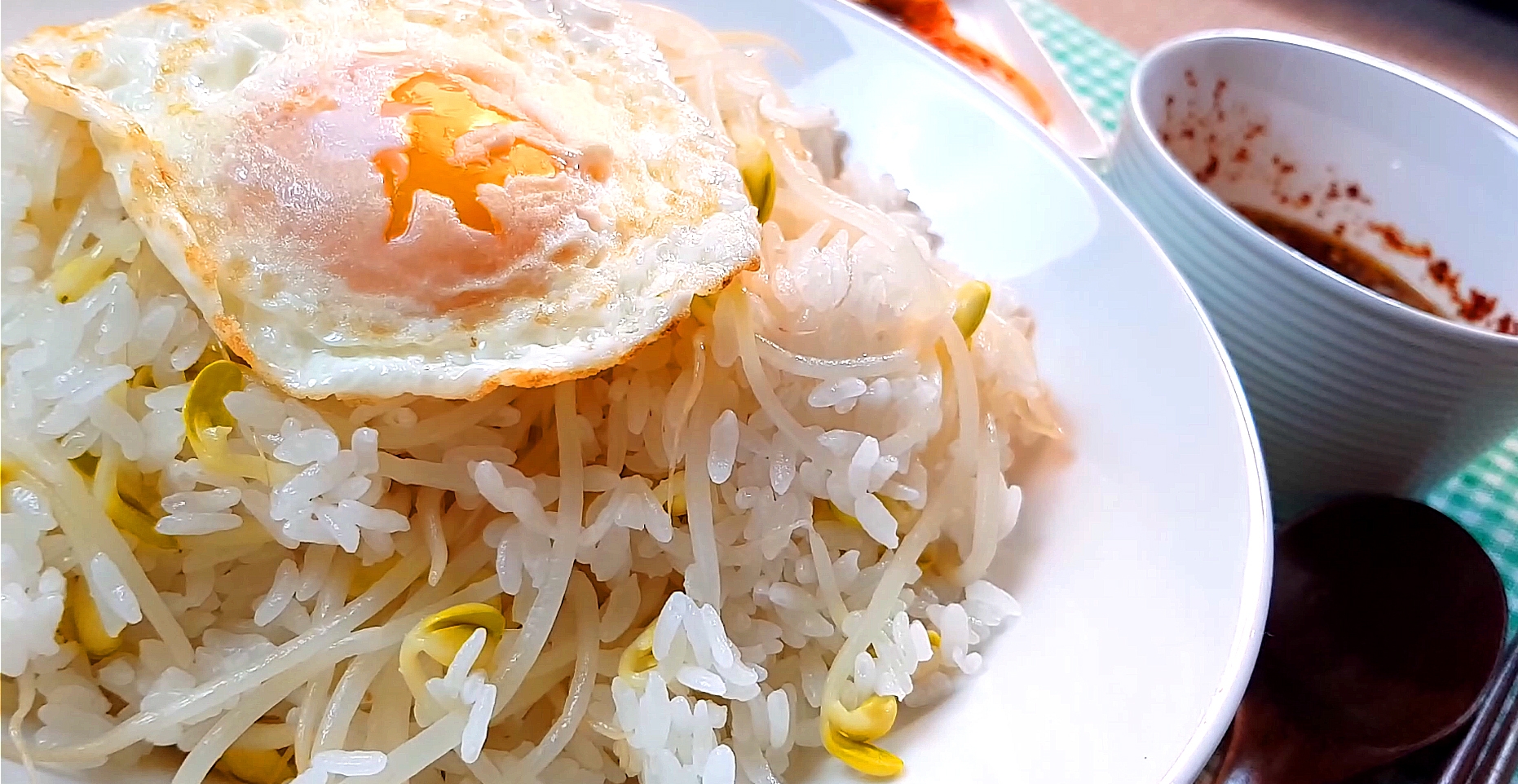 韓国ご飯。 豆もやしご飯 コンナムルパッ 콩나물밥