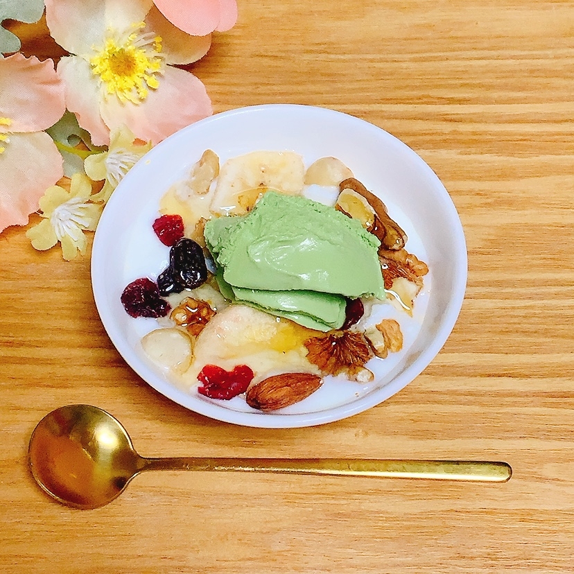 アイスのせ♪健康ヨーグルト