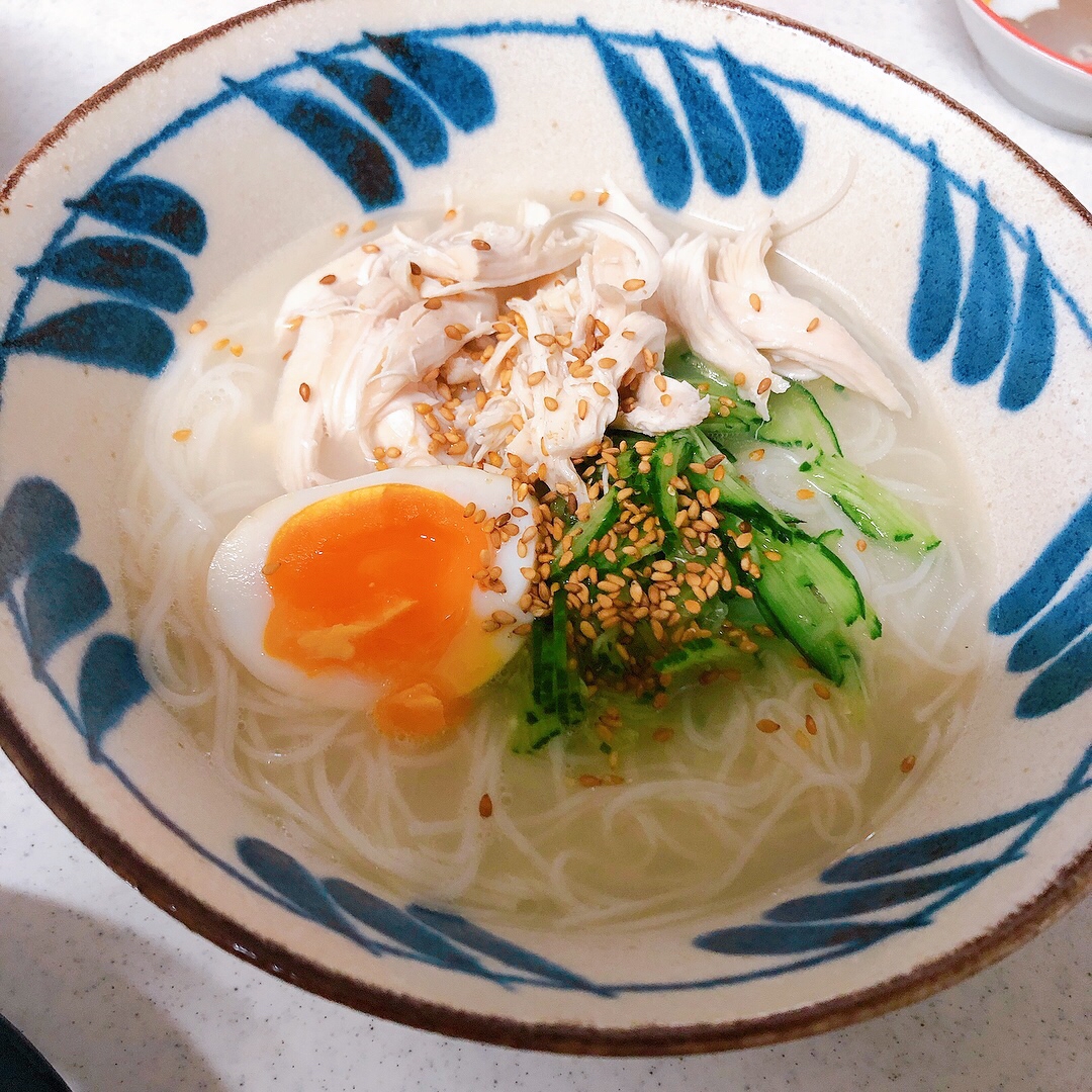 冷やし鳥塩素麺！さっぱりヘルシー