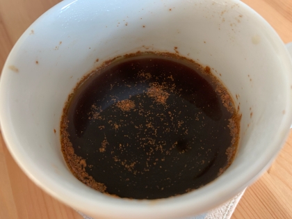 シナモンが溶けにくかったですが、香り良く甘めコーヒーによくあってて美味しかったです。